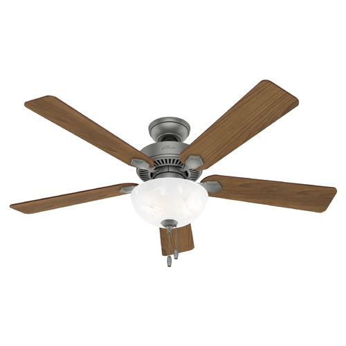 52-Inch Swanson Fan in Matte Silver by Hunter Fan Company
