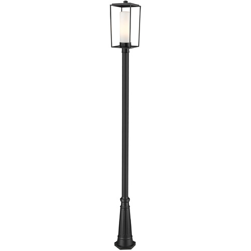 Z-Lite Sheridan Black Post Light by Z-Lite 595PHBR-519P-BK