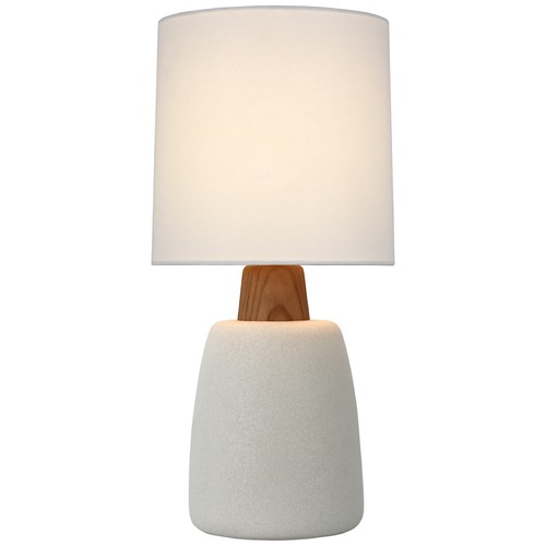 Visual Comfort Signature Collection Barbara Barry Aida Table Lamp in White & Oak by Visual Comfort Signature BBL3610PRWL
