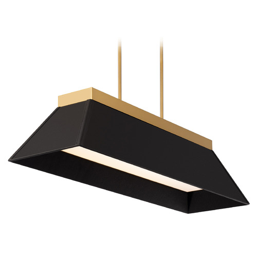 Modern Forms by WAC Lighting Bentley 44-Inch LED Linear Light in Black & Aged Brass by Modern Forms PD-88344-BK/AB