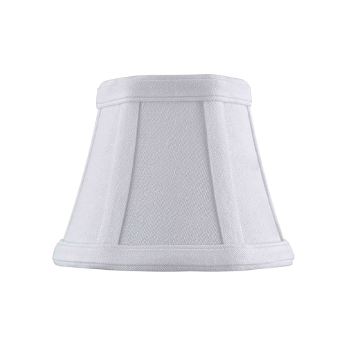 Clip-On Empire Piping White Lamp Shade