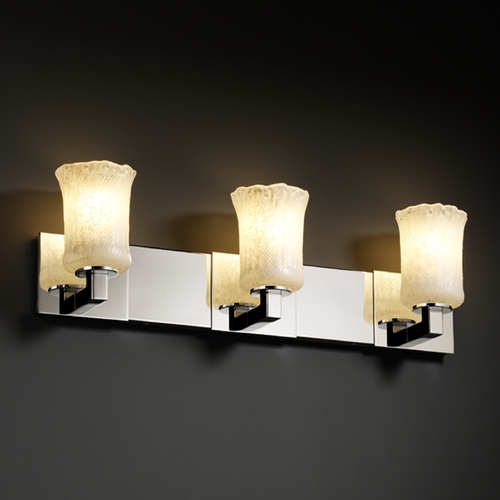 Justice Design Group Justice Design Group Veneto Luce Collection Bathroom Light GLA-8923-16-WHTW-CROM