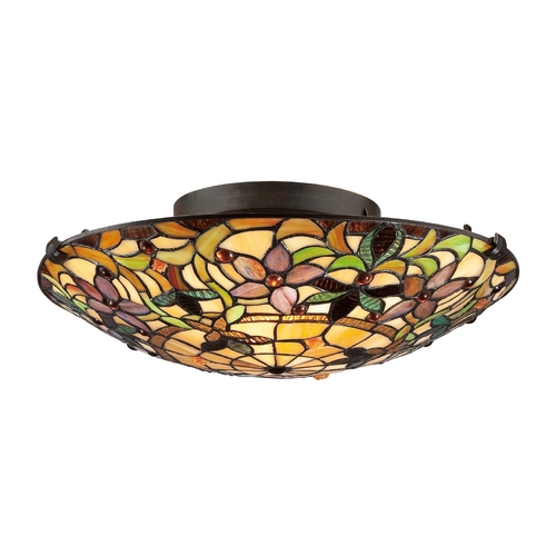 Quoizel Lighting Kami Flush Mount in Vintage Bronze by Quoizel Lighting TF1396SVB