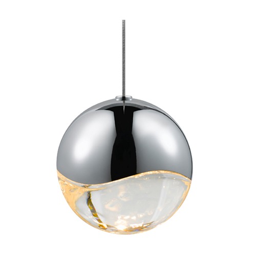 Grapes Polished Chrome Single Light LED Mini Pendant by Sonneman Lighting