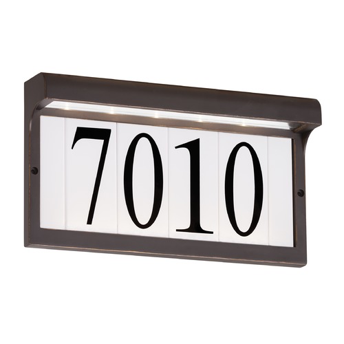 LED Address Light in Bronze by Generation Lighting
