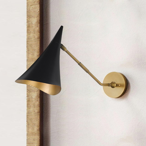Currey and Company Lighting Library Sconce in Oil Rubbed Bronze & Brass by Currey & Company 5000-0089