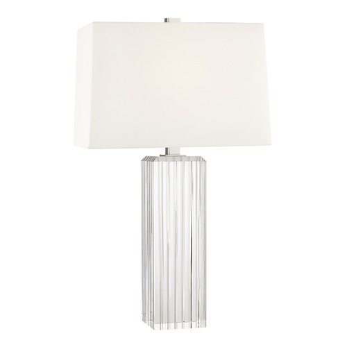 Hudson Valley Lighting Hague Polished Nickel Table Lamp with Rectangle Shade by Hudson Valley Lighting L1058-PN