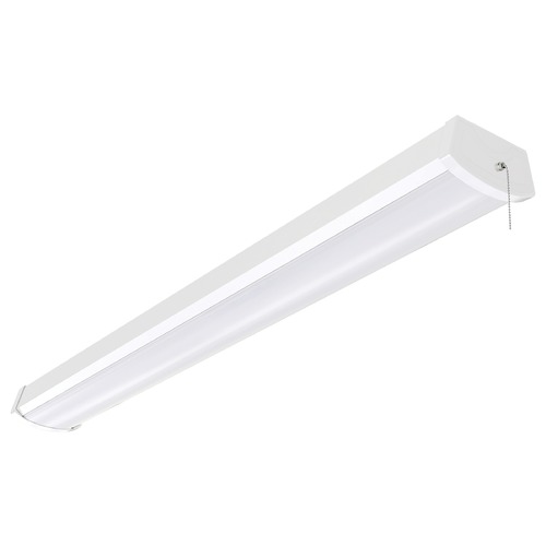 4-Foot Linear White LED Ceiling Wrap Light 40W 3000K by Nuvo Lighting