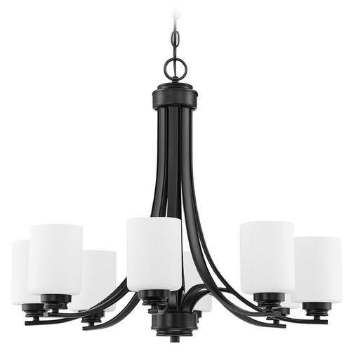 Craftmade Lighting Bolden Flat Black Chandelier by Craftmade Lighting 50528-FB-WG