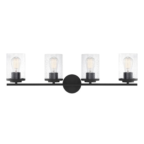 Marshall 31-Inch Matte Black Bathroom Light by Savoy House