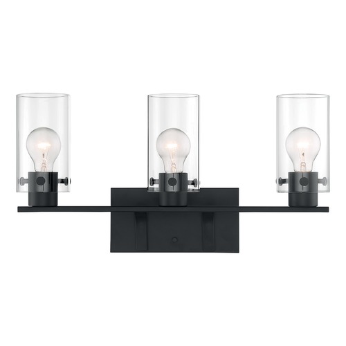 Sommerset Matte Black Bathroom Light by Satco Lighting