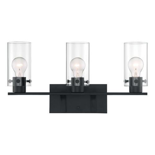 Satco Lighting Sommerset Matte Black Bathroom Light by Satco Lighting 60/7273