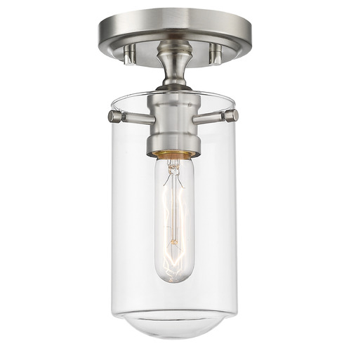 Delaney Brushed Nickel Semi-Flush Mount by Z-Lite