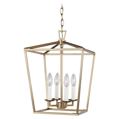 Visual Comfort Studio Dianna Satin Brass LED Pendant Light