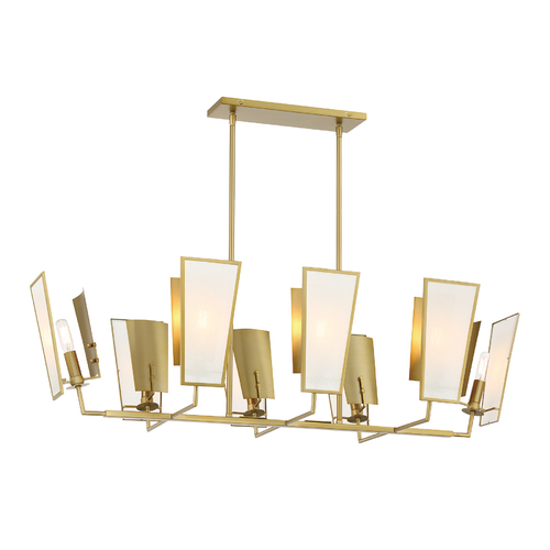 Ricochet 44-Inch 8-Light Linear Light in Soft Brass by Minka Lavery