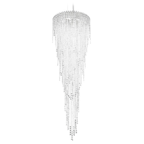 Schonbek Worldwide Lighting Chantant Polished Stainless Steel Pendant Light