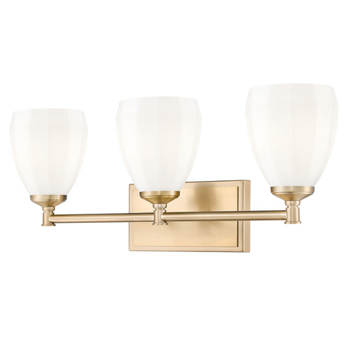 Z-Lite Z-Lite Oren Modern Gold Bathroom Light 7004-3V-MGLD
