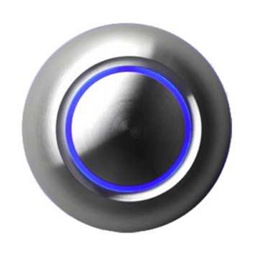 True LED Aluminum Doorbell Button with Blue by Spore Doorbells