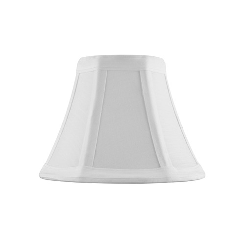 Clip-On Empire Piping White Lamp Shade