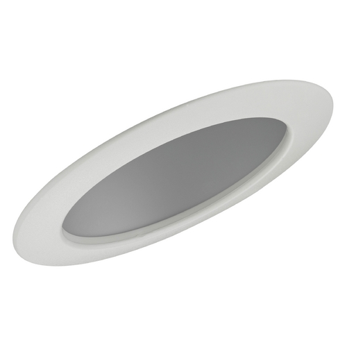 Recesso Lighting by Dolan Designs Satin Sloped Reflector Trim for 6-Inch Recessed Cans T660S-WH