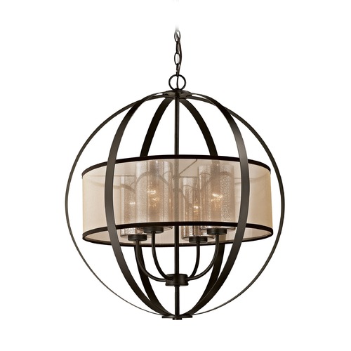 Elk Lighting Mercury Glass Pendant Light Oil Rubbed Bronze Elk Lighting 57029/4