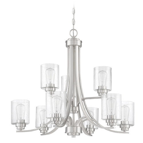 Craftmade Lighting Bolden Brushed Polished Nickel Chandelier by Craftmade Lighting 50529-BNK