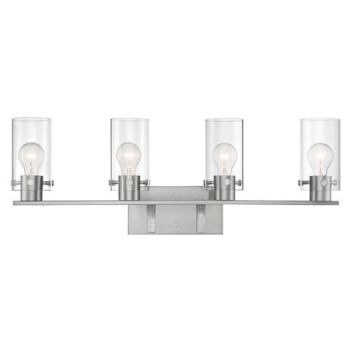 Sommerset Brushed Nickel Bathroom Light by Satco Lighting