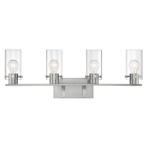 Satco Lighting Sommerset Brushed Nickel Bathroom Light by Satco Lighting 60/7174