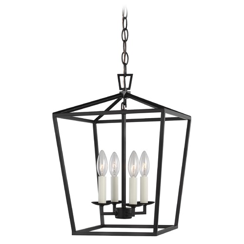 Visual Comfort Studio Dianna Midnight Black LED Pendant Light