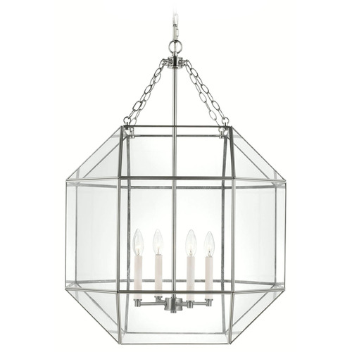 Visual Comfort Studio Collection Visual Comfort Studio Collection Morrison Brushed Nickel Pendant Light with Octagon Shade 5279404-962