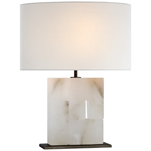 Visual Comfort Signature Collection Ian K. Fowler Ashlar Medium Table Lamp in Bronze by Visual Comfort Signature S3925ALBBZL