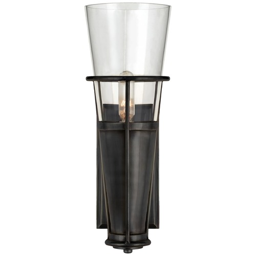 Visual Comfort Signature Collection Thomas OBrien Robinson Sconce in Bronze by Visual Comfort Signature TOB2751BZCG