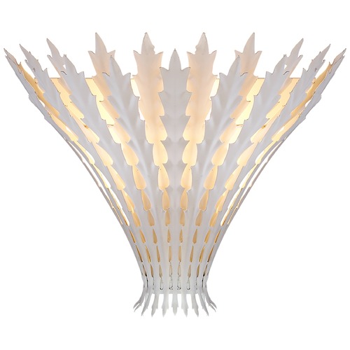 Aerin Hampton Wall Light in Plaster White by Visual Comfort Signature