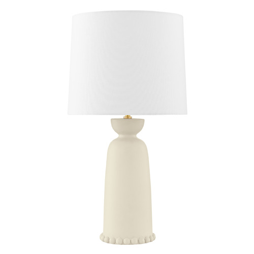 Mitzi by Hudson Valley Mitzi Janelle Large Aged Brass Ceramic Ivory Pendant HL663201-AGB/CAI