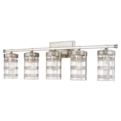 Z-Lite Archer Brushed Nickel Bathroom Light by Z-Lite 344-5V-BN