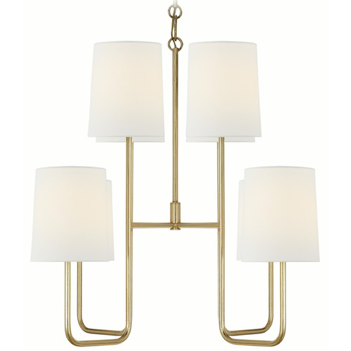 Visual Comfort Signature Collection Barbara Barry Go Lightly Gild Chandelier