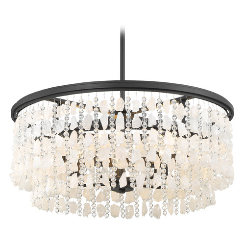 Shimmering Elegance 5-Light Chandelier in Sand Coal by Minka Lavery