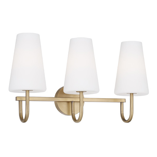 Capital Lighting Averitt 3-Light Vanity Light in Aged Brass by Capital Lighting 155231AD-550
