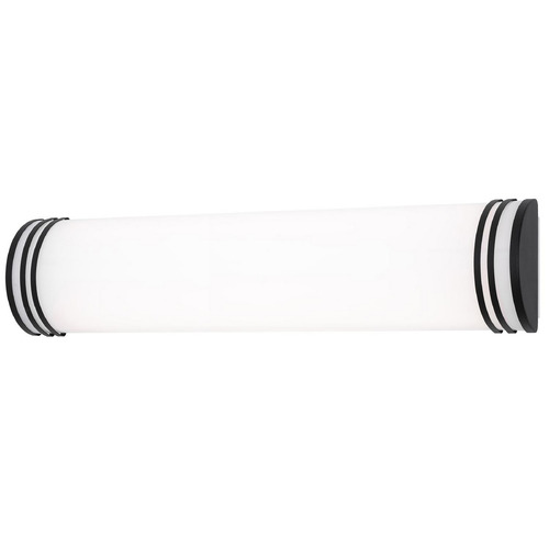 AFX Lighting Afx Lighting Palmer Black LED Vertical Bathroom Light PLMV2406LAJUDBK
