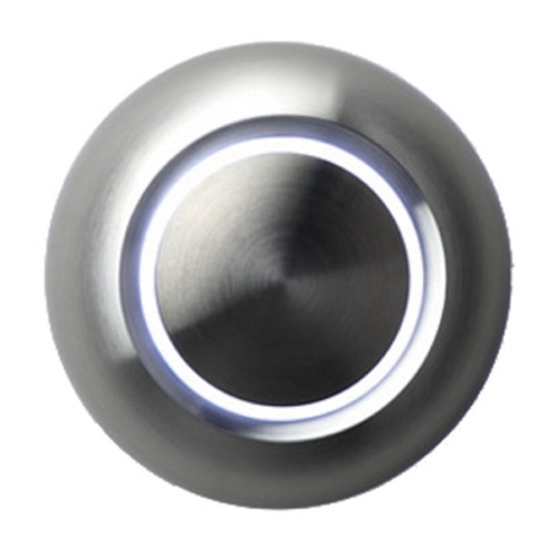 True LED Aluminum Doorbell Button with White by Spore Doorbells