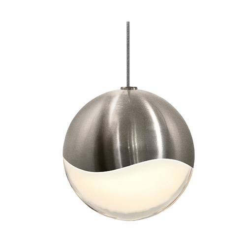 Sonneman Lighting Grapes Satin Nickel Single Light LED Mini Pendant by Sonneman Lighting 2912.13-LRG