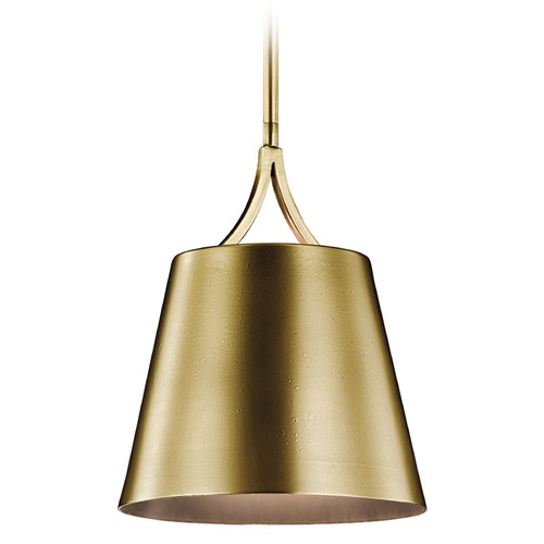 Kichler Lighting Maclain 10-Inch Pendant in Natural Brass by Kichler Lighting 43743NBR