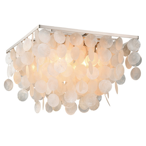 Vaxcel Lighting Vaxcel Lighting Elsa Satin Nickel Flushmount Light C0171