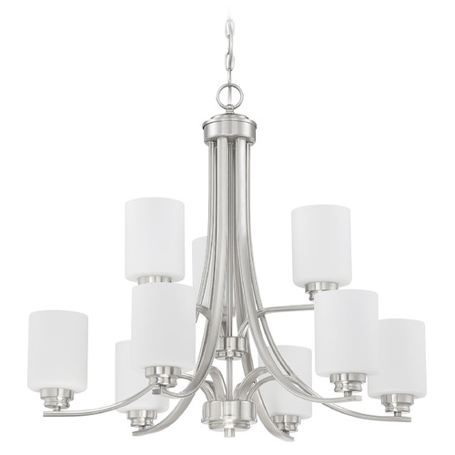 Craftmade Lighting Bolden Brushed Polished Nickel Chandelier by Craftmade Lighting 50529-BNK-WG