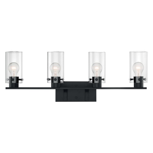 Sommerset Matte Black Bathroom Light by Satco Lighting