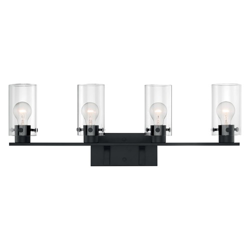 Satco Lighting Sommerset Matte Black Bathroom Light by Satco Lighting 60/7274