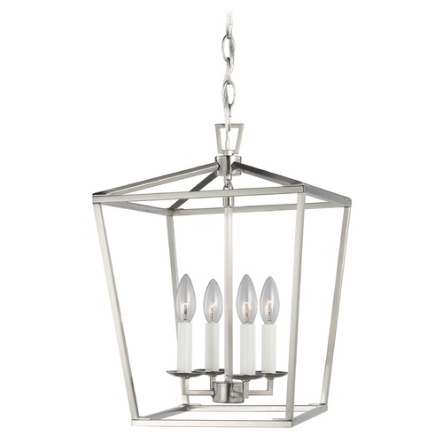 Visual Comfort Studio Dianna Brushed Nickel LED Pendant Light