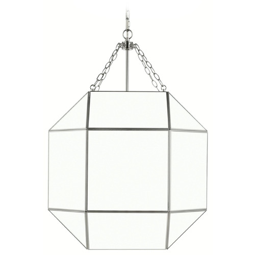 Visual Comfort Studio Collection Visual Comfort Studio Collection Morrison Brushed Nickel Pendant Light with Octagon Shade 5279454-962