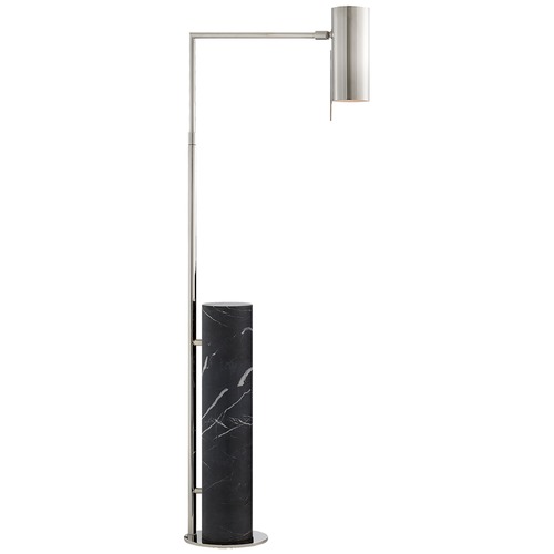 Visual Comfort Signature Collection Kelly Wearstler Alma Floor Lamp in Nickel & Marble by Visual Comfort Signature KW1611PNBM
