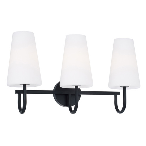 Averitt 3-Light Vanity Light in Matte Black by Capital Lighting